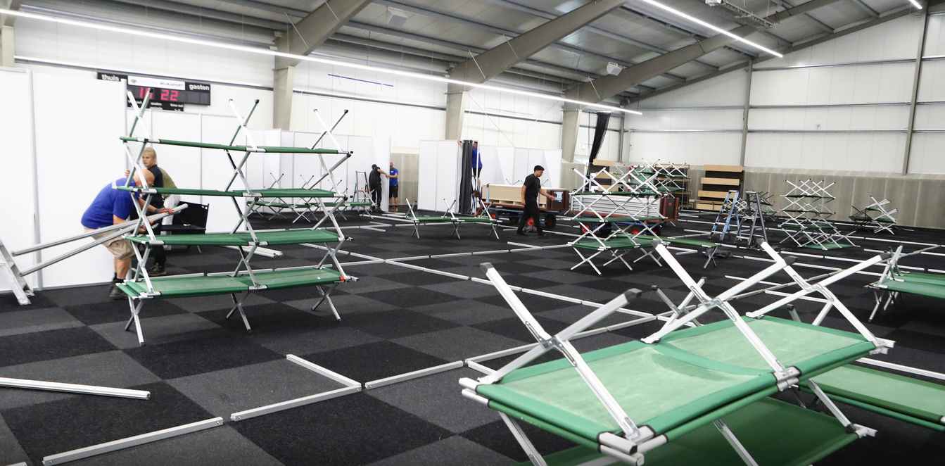 Vluchtelingen sportpark Marienhoeve